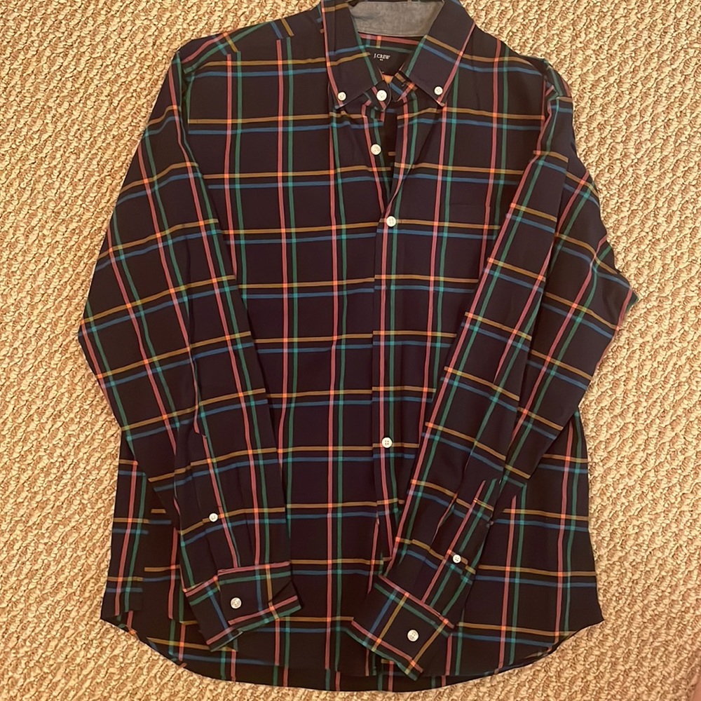 J.Crew Plaid LS Button Up